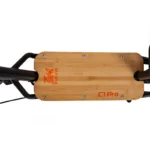 Person riding seated on KuKirin C1 Pro electric scooter